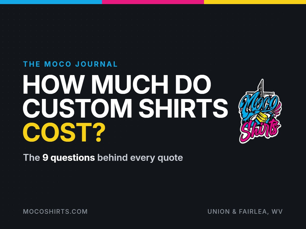How Much Do Custom Shirts Cost? The 9 Questions Behind Every Quote