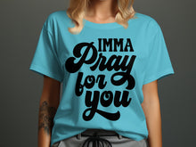 IMMA Pray for You graphic shirt with casual style