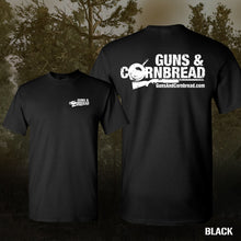 Guns & Cornbread Short Sleeve Tee Shirt White Ink
