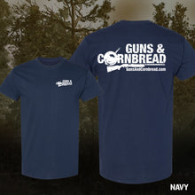 Guns & Cornbread Short Sleeve Tee Shirt White Ink
