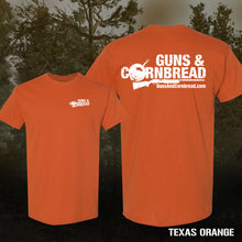 Guns & Cornbread Short Sleeve Tee Shirt White Ink