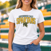 Greenbrier East Spartans Arched Logo - White shirt - GE0010