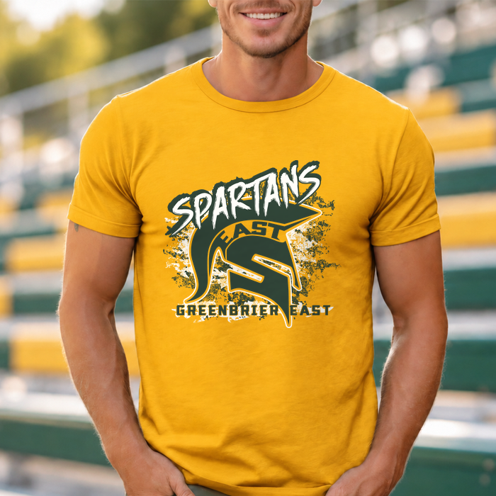 Greenbrier East Spartans Paint Splatter T-Shirt/Crewneck/Hoodie - GE0011