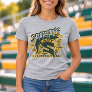 Greenbrier East Spartans Paint Splatter - Sport Grey shirt - GE0011