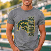 Greenbrier East Spartans Vertical Helmet - Graphite Heather shirt - GE0014