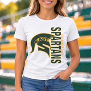 Greenbrier East Spartans Vertical Helmet - White shirt - GE0014
