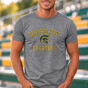 Greenbrier East Spartans Classic Helmet - Graphite Heather shirt - GE0016