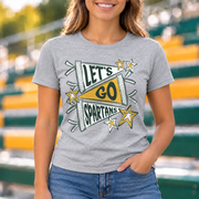 Greenbrier East Let's Go Spartans Pennants - Sport Grey shirt - GE0018