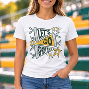 Greenbrier East Let's Go Spartans Pennants - White shirt - GE0018