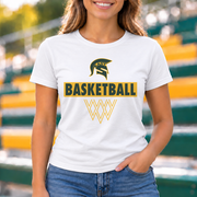 Greenbrier East Spartans Basketball - White shirt - GE0019