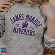 James Monroe Mavericks Graphite Heather Crewneck Sweatshirt