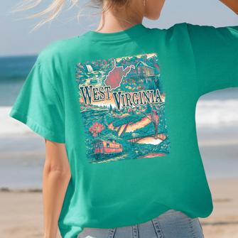 West Virginia Scene Comfort Colors T-Shirt