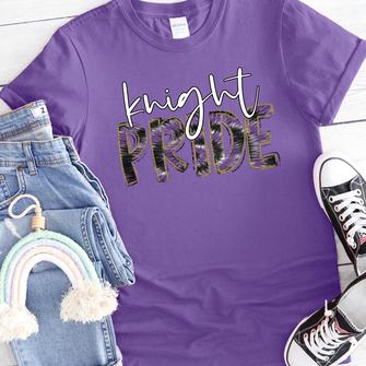 Knight Pride Purple Tie Dye T-Shirt