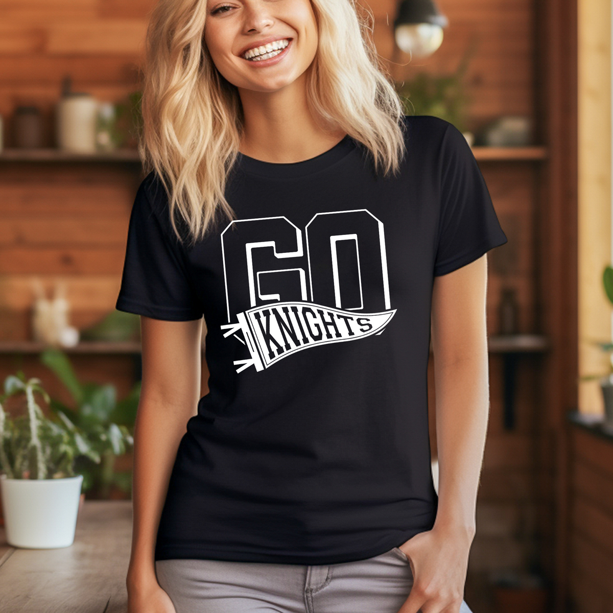 Go Knights Girly T-Shirt/Crewneck/Hoodie - EG0014