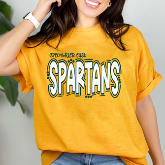 Greenbrier East Spartans Doodle T-Shirt
