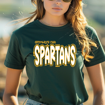 Greenbrier East Spartans Doodle T-Shirt