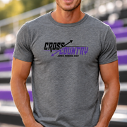 James Monroe Cross Country T-shirt in Graphite Heather - JM0051