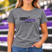 James Monroe Cross Country T-shirt in Graphite Heather - JM0051