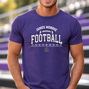 James Monroe Football Field T-shirt in Purple - JM0063