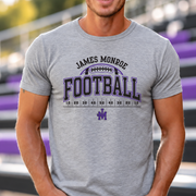 James Monroe Football Field T-shirt in Sport Grey - JM0063