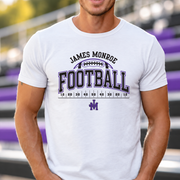 James Monroe Football Field T-shirt in White - JM0063