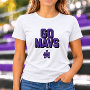 James Monroe Go Mavs T-shirt in White - JM0056