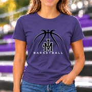James Monroe JM Basketball T-shirt in Purple - JM0062