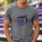 James Monroe JM Shield T-shirt in Graphite Heather - JM0050