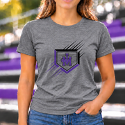 James Monroe JM Shield T-shirt in Graphite Heather - JM0050