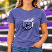James Monroe JM Shield T-shirt in Heather Purple - JM0050
