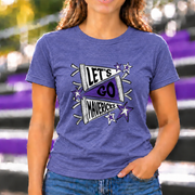 James Monroe Let's Go Mavericks T-shirt in Heather Purple - JM0058