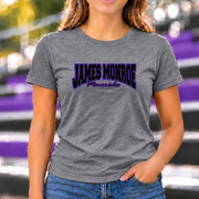 James Monroe Mavericks Arch Script T-shirt in Graphite Heather - JM0059