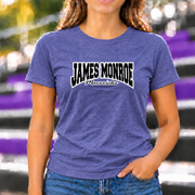 James Monroe Mavericks Arch Script T-shirt in Heather Purple - JM0059