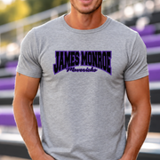 James Monroe Mavericks Arch Script T-shirt in Sport Grey - JM0059
