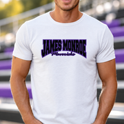 James Monroe Mavericks Arch Script T-shirt in White - JM0059