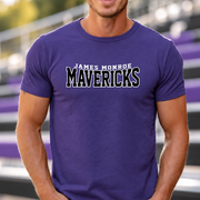 James Monroe Mavericks Classic Mascot T-shirt in Purple - JM0061