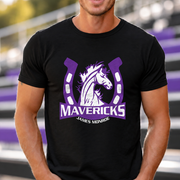 James Monroe Mavericks Horse Head T-shirt in Black - JM0060