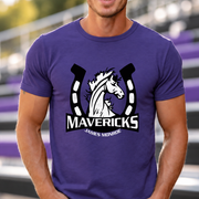 James Monroe Mavericks Horse Head T-shirt in Purple - JM0060