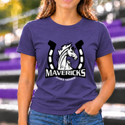 James Monroe Mavericks Horse Head T-shirt in Purple - JM0060