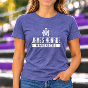 James Monroe Mavericks JM Classic T-shirt in Heather Purple - JM0055