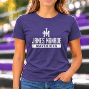 James Monroe Mavericks JM Classic T-shirt in Purple - JM0055
