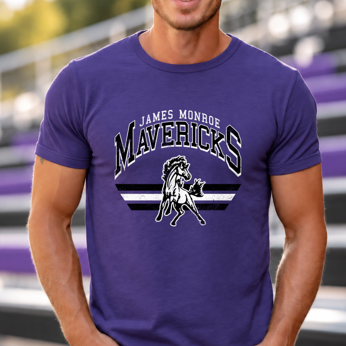 James Monroe Mavericks Mascot Stripes T-Shirt/Crewneck/Hoodie - JM0053