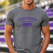 James Monroe Varsity T-shirt in Graphite Heather - JM0011