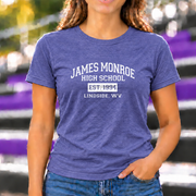 James Monroe Varsity T-shirt in Heather Purple - JM0011