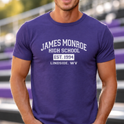 James Monroe Varsity T-shirt in Purple - JM0011