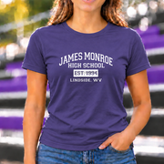 James Monroe Varsity T-shirt in Purple - JM0011