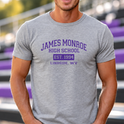 James Monroe Varsity T-shirt in Sport Grey - JM0011