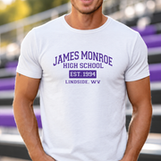 James Monroe Varsity T-shirt in White - JM0011