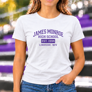 James Monroe Varsity T-shirt in White - JM0011