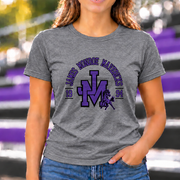 Interlocking JM with Maverick T-shirt in Graphite Heather - JM0012